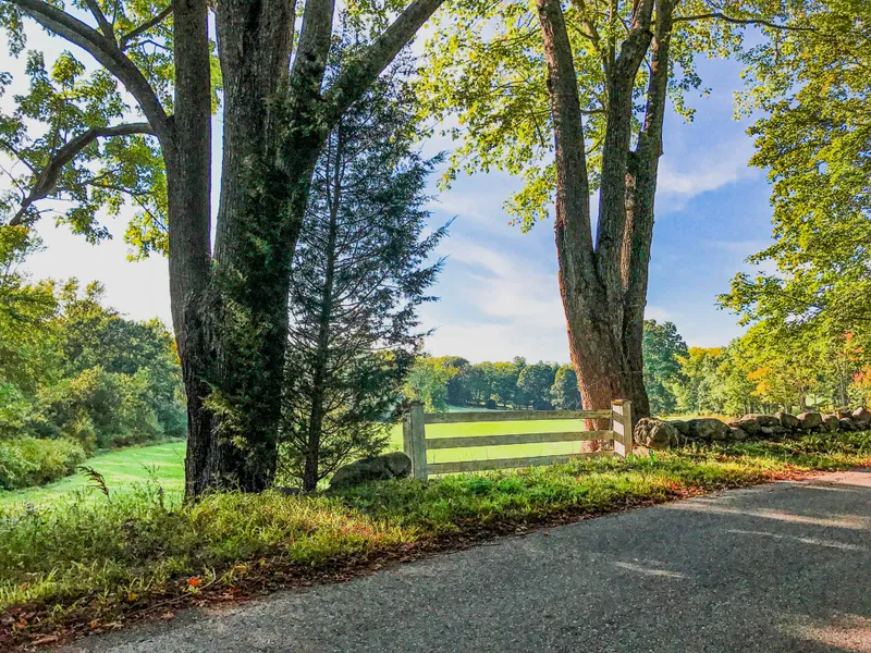 The view from River Road in Topsfield Massachusetts, looking towards the William A. Coolidge Estate.