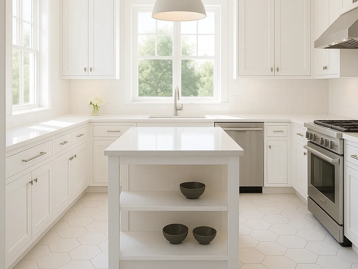Beautiful Kitchen Design featuring a refined North Shore Coastal kitchen.
